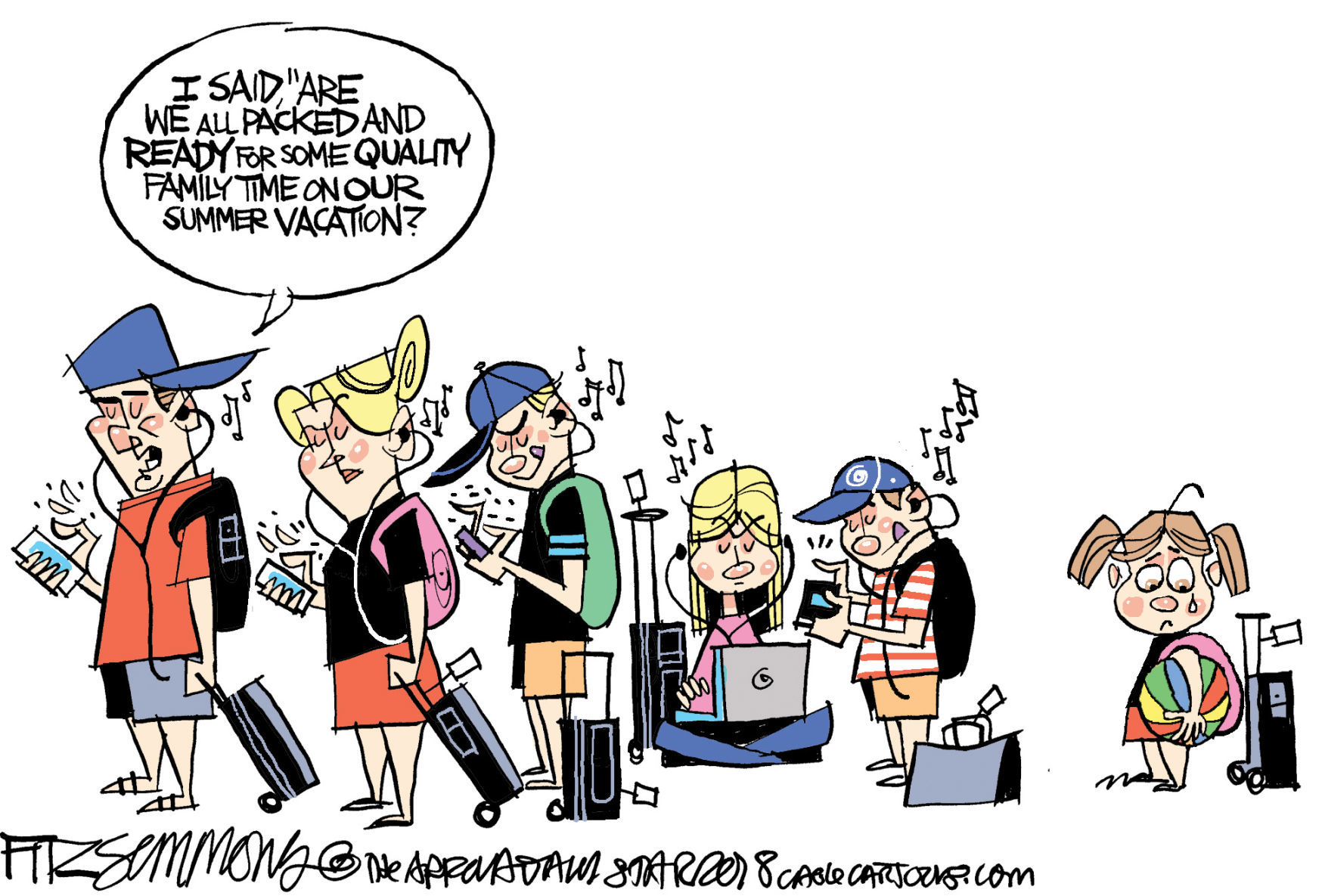 Daily Fitz Cartoon: Escape